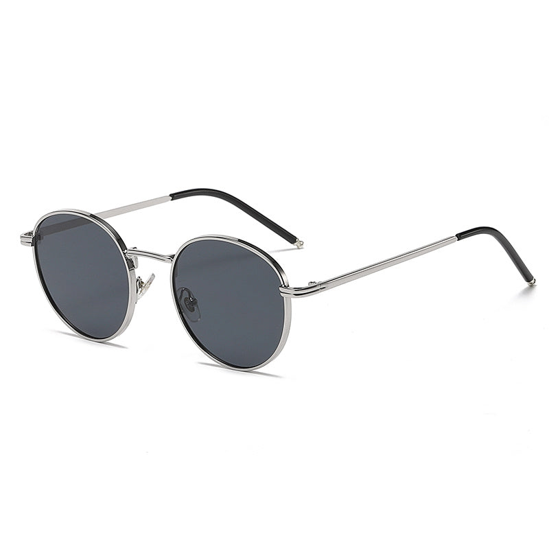 Round Metal Sunglasses Thin Temple UV400