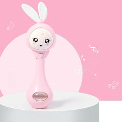 Baby Music Flashing Rattle Toys Rabbit Teether Hand Bells Mobile