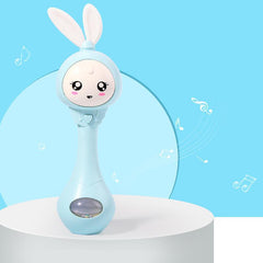 Baby Music Flashing Rattle Toys Rabbit Teether Hand Bells Mobile