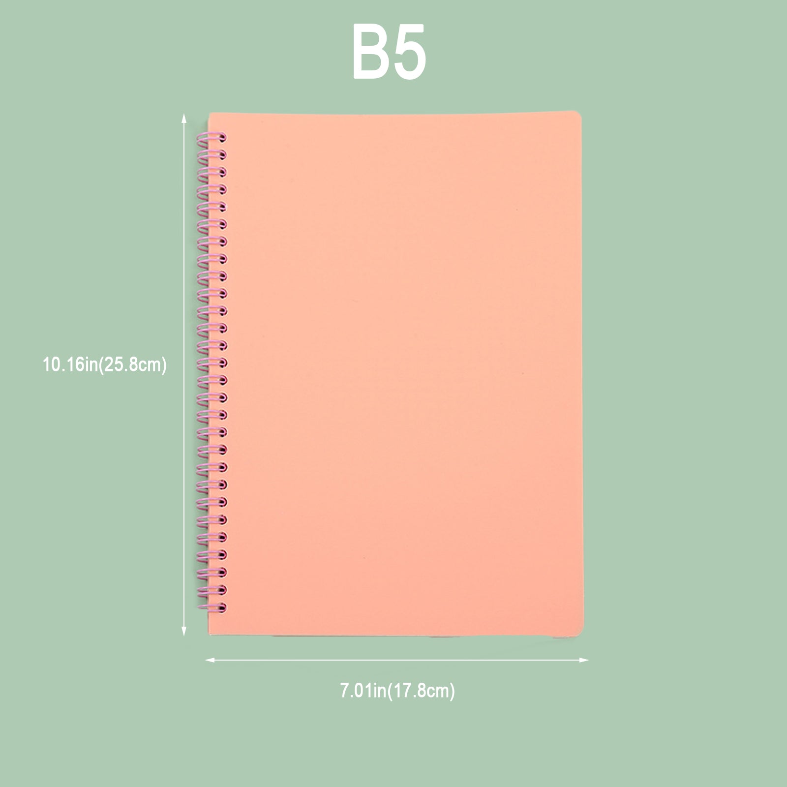 Coil Notebook PP Cover Horizontal Line 80Sheets