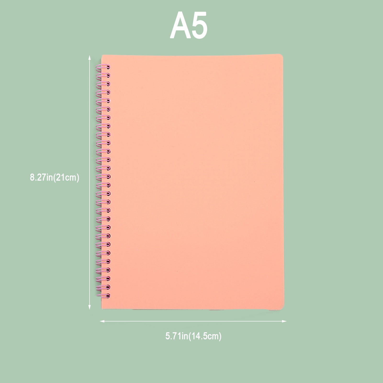 Coil Notebook PP Cover Horizontal Line 80Sheets