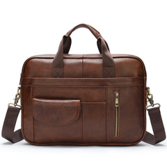 Business Men's Briefcase Leather Men's Bag Computer Bag