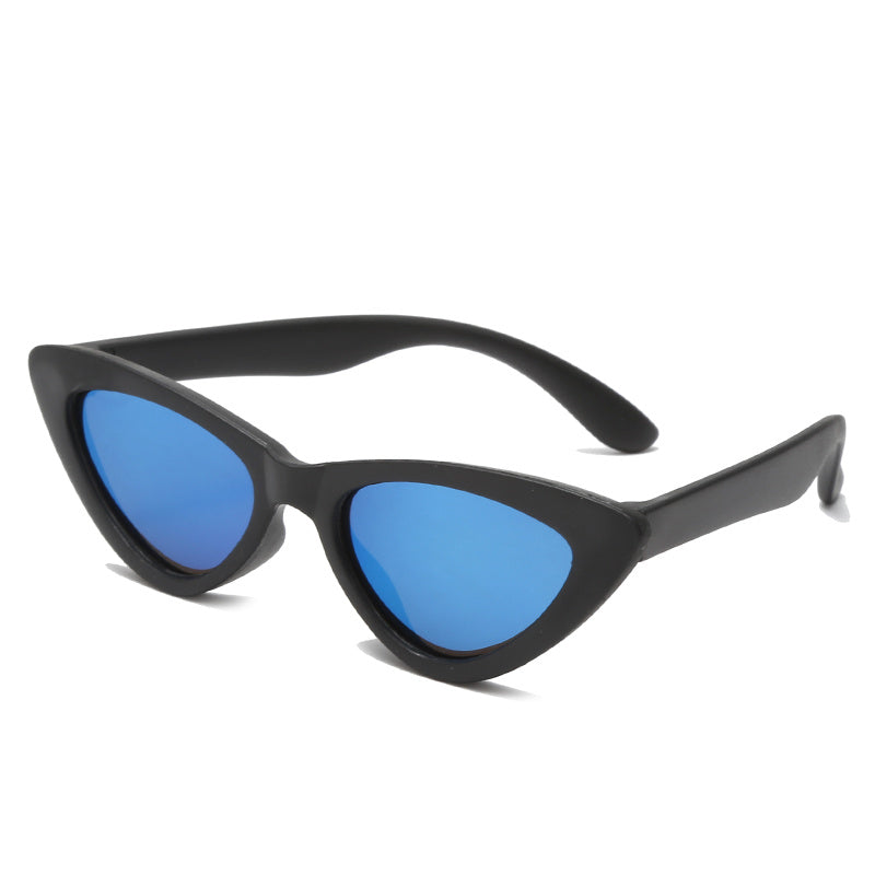 Boys Casual Triangle Cat Eye Frame Polarized Sunglasses Vintage