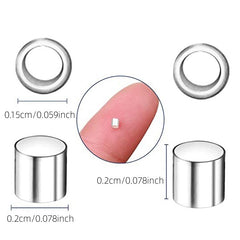 500pcs Tube Crimp End Beads Spacer for DIY Jewelry Making
