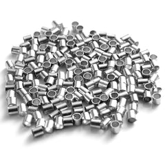 500pcs Tube Crimp End Beads Spacer for DIY Jewelry Making