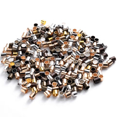 500pcs Tube Crimp End Beads Spacer for DIY Jewelry Making