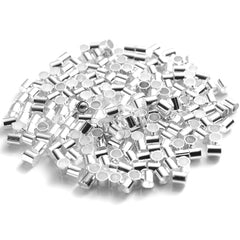 500pcs Tube Crimp End Beads Spacer for DIY Jewelry Making