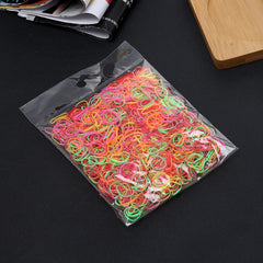 1000pcs Colorful Mini Rubber Bands Hair Elastics Ties Ponytail Holder
