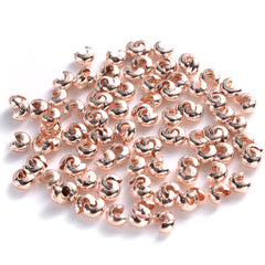 100pcs C Shape Crimp End Beads Open Stopper Beads Jewelry Making Accessories