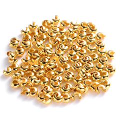 100pcs C Shape Crimp End Beads Open Stopper Beads Jewelry Making Accessories