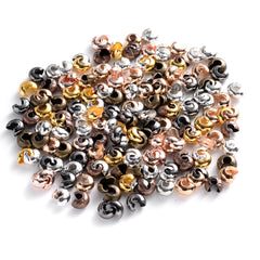 100pcs C Shape Crimp End Beads Open Stopper Beads Jewelry Making Accessories