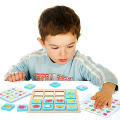 Montessori Puzzle Board Game + Photo Memory Chess