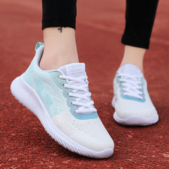 Women's Breathable Mesh Lace-Up Running Shoes