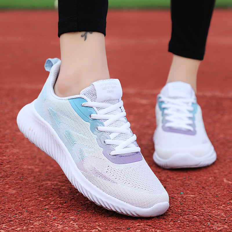 Women's Breathable Mesh Lace-Up Running Shoes
