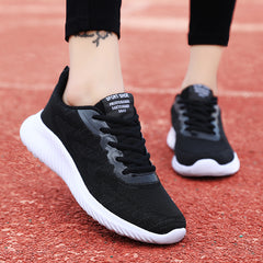 Women's Breathable Mesh Lace-Up Running Shoes