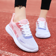 Women's Breathable Mesh Lace-Up Running Shoes