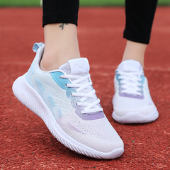 Women's Breathable Mesh Lace-Up Running Shoes