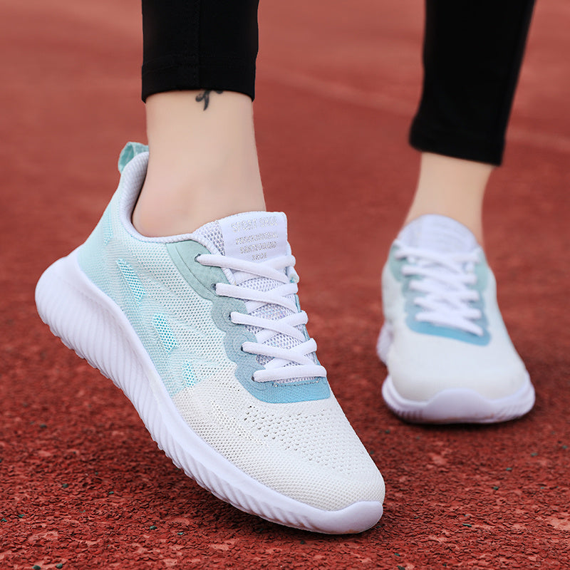 Women's Breathable Mesh Lace-Up Running Shoes