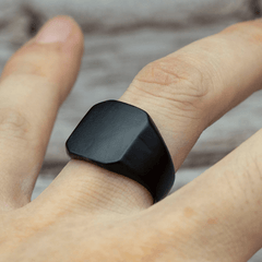Men's Square Ring Wedding Engagement Jewelry Casual Accessories Gift