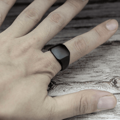 Men's Square Ring Wedding Engagement Jewelry Casual Accessories Gift