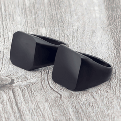 Men's Square Ring Wedding Engagement Jewelry Casual Accessories Gift