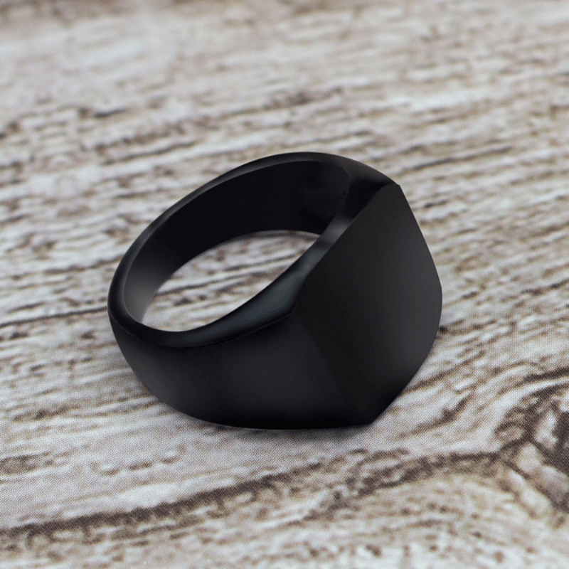 Men's Square Ring Wedding Engagement Jewelry Casual Accessories Gift