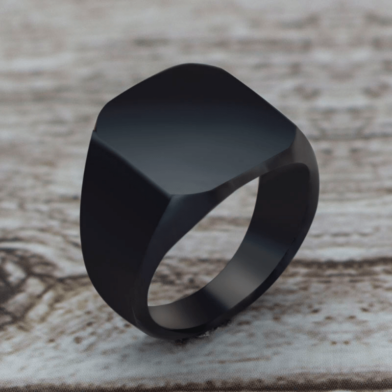 Men's Square Ring Wedding Engagement Jewelry Casual Accessories Gift