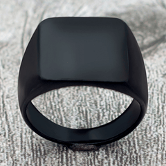 Men's Square Ring Wedding Engagement Jewelry Casual Accessories Gift