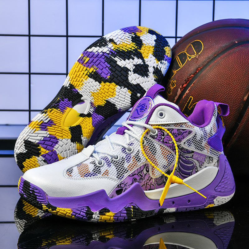 Mesh Breathable Print Basketball Shoes Women's Footwear