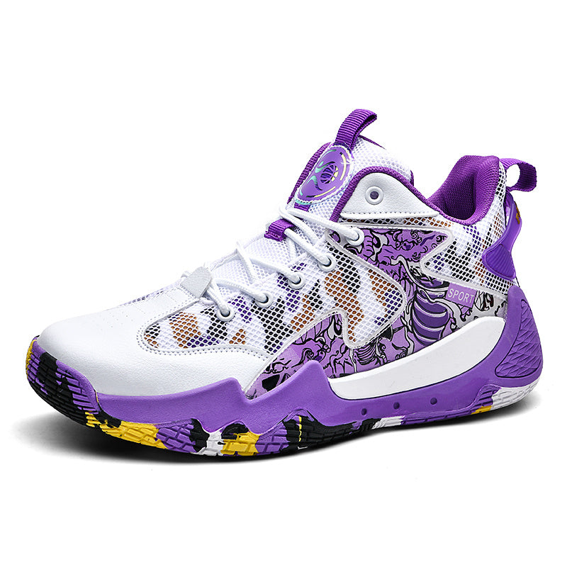 Mesh Breathable Print Basketball Shoes Women's Footwear