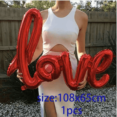 43'' Red LOVE Balloon - Ideal for Decorations