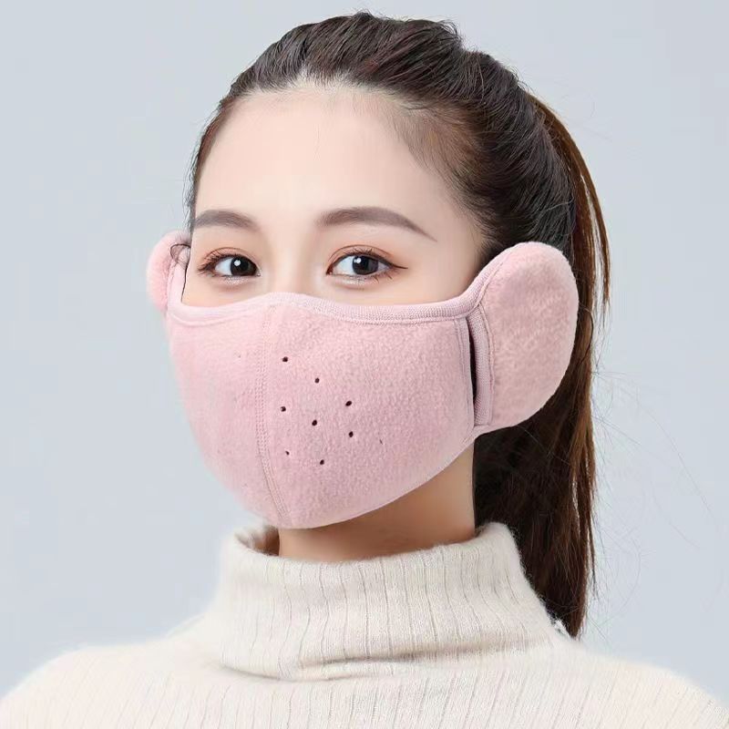Warm Thickened Ear Protection Face Mask for Autumn and Winter