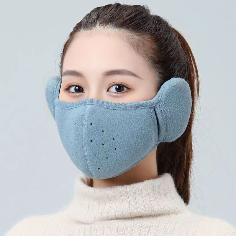 Warm Thickened Ear Protection Face Mask for Autumn and Winter