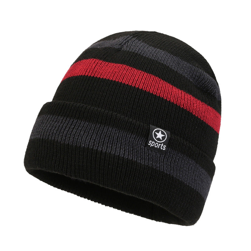 Stripes Winter Beanie Hat Breathable & Comfortable Holiday Gift