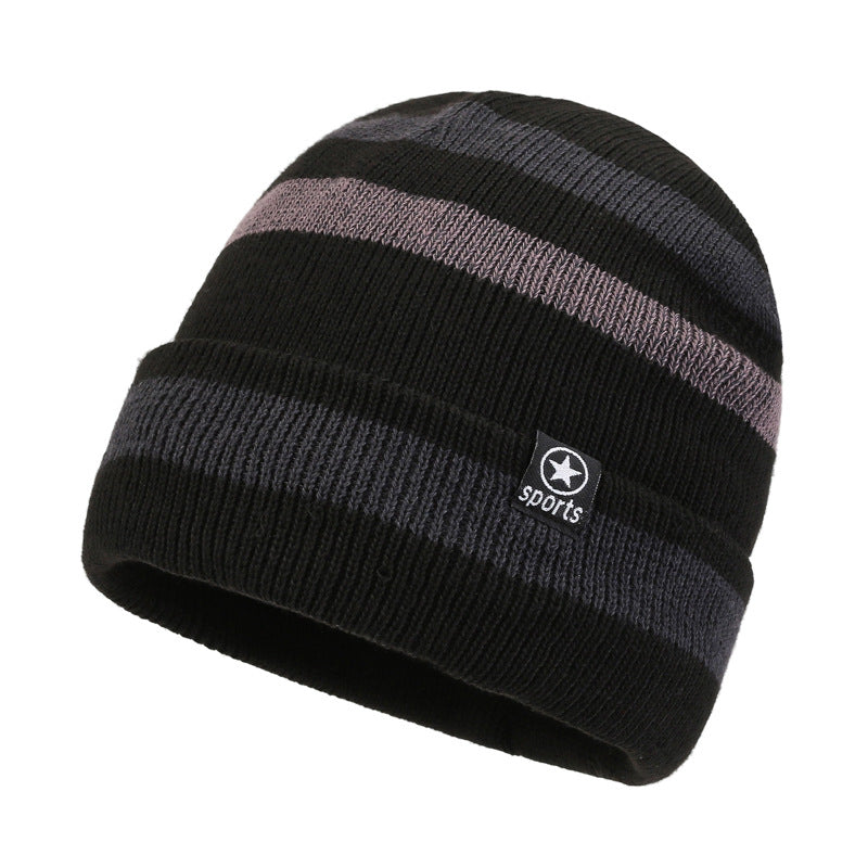 Stripes Winter Beanie Hat Breathable & Comfortable Holiday Gift