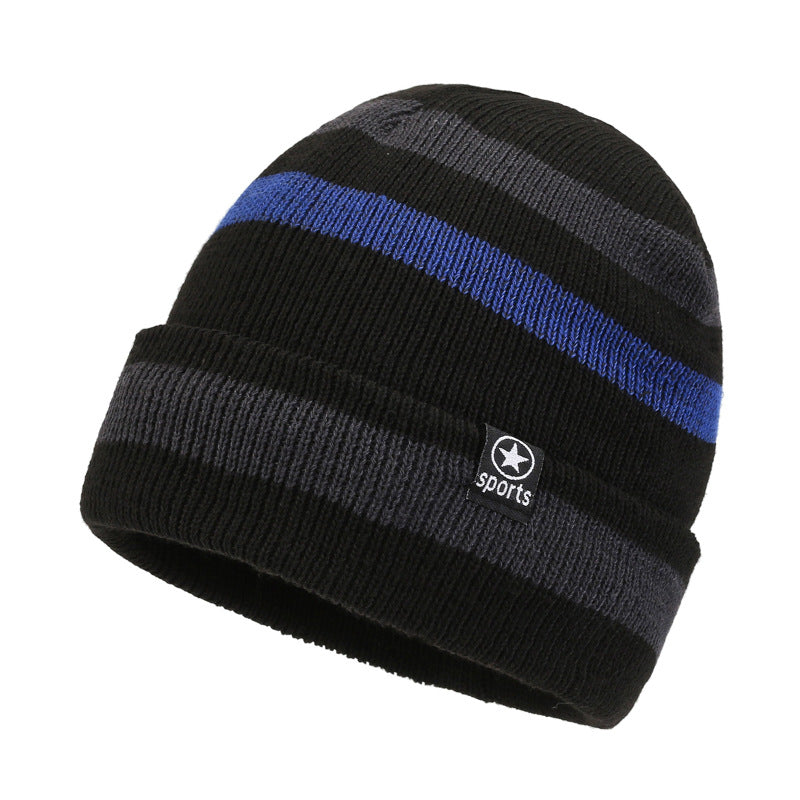 Stripes Winter Beanie Hat Breathable & Comfortable Holiday Gift