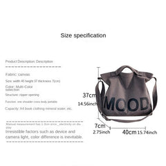 Large Canvas Handbag for Work & Office