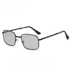 Vintage 90s Small Rectangle Sunglasses Women Unisex Metal Square Glasses