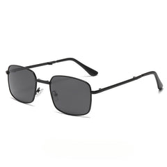 Vintage 90s Small Rectangle Sunglasses Women Unisex Metal Square Glasses