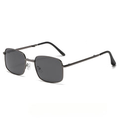 Vintage 90s Small Rectangle Sunglasses Women Unisex Metal Square Glasses