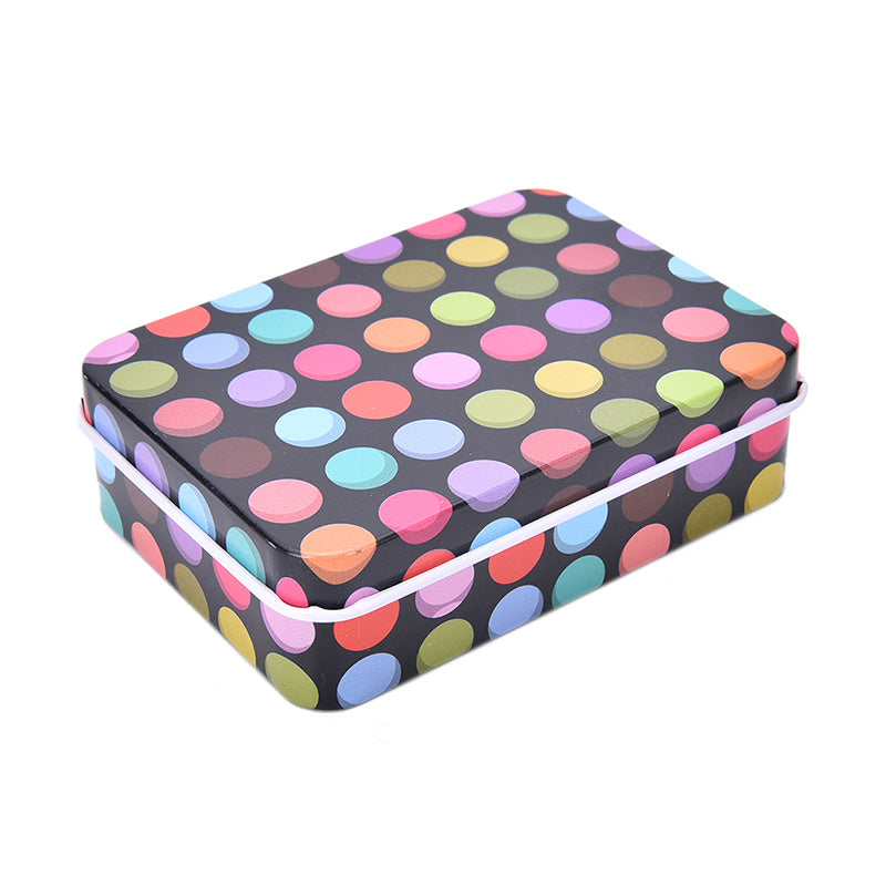 Mini Tin Metal Container Stylish Storage Box Jewelry Cards Coins