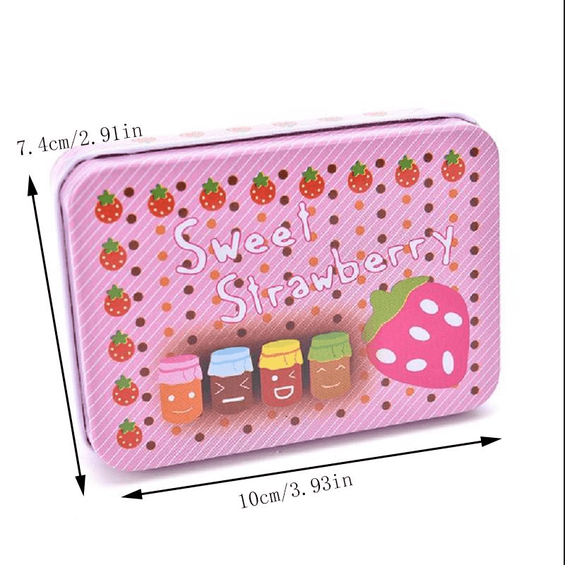 Mini Tin Metal Container Stylish Storage Box Jewelry Cards Coins