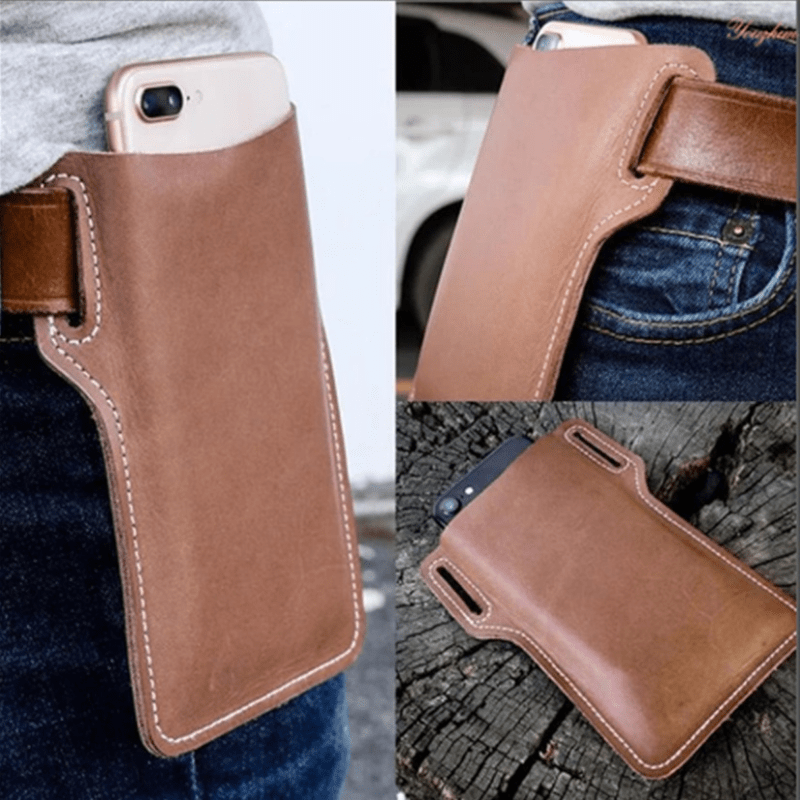 Vintage Cowboy PU Leather Purse with Protective Sheath