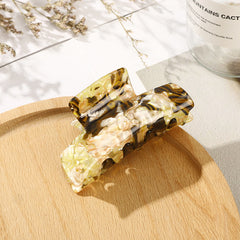 Vintage Acetate Hair Claw Large Square Hair Clip Back Of Head 1pc