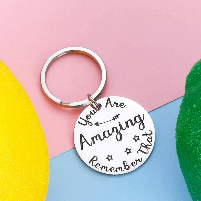 2021 Inspirational Birthday Keychain BFF Women Men Thank You Gift