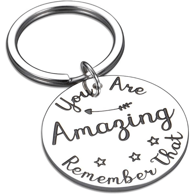 2021 Inspirational Birthday Keychain BFF Women Men Thank You Gift