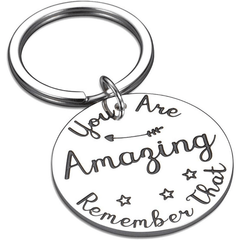 2021 Inspirational Birthday Keychain BFF Women Men Thank You Gift
