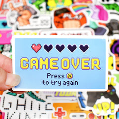 50pcs Vintage Video Game Stickers Laptop Skateboard Car Waterproof Sticker