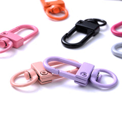 5pcs Multicolor Lobster Clasp Clips Key Chain Ring Buckle Hook