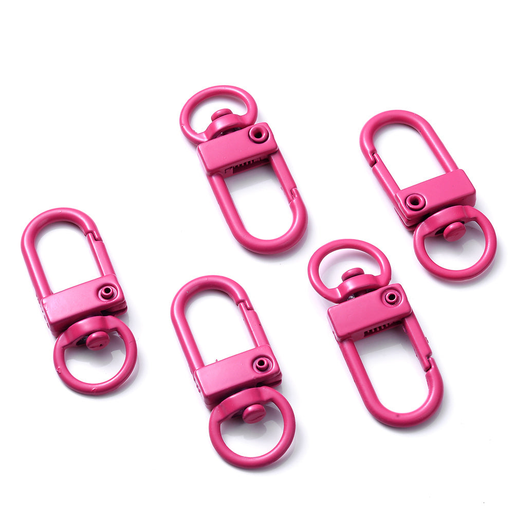 5pcs Multicolor Lobster Clasp Clips Key Chain Ring Buckle Hook